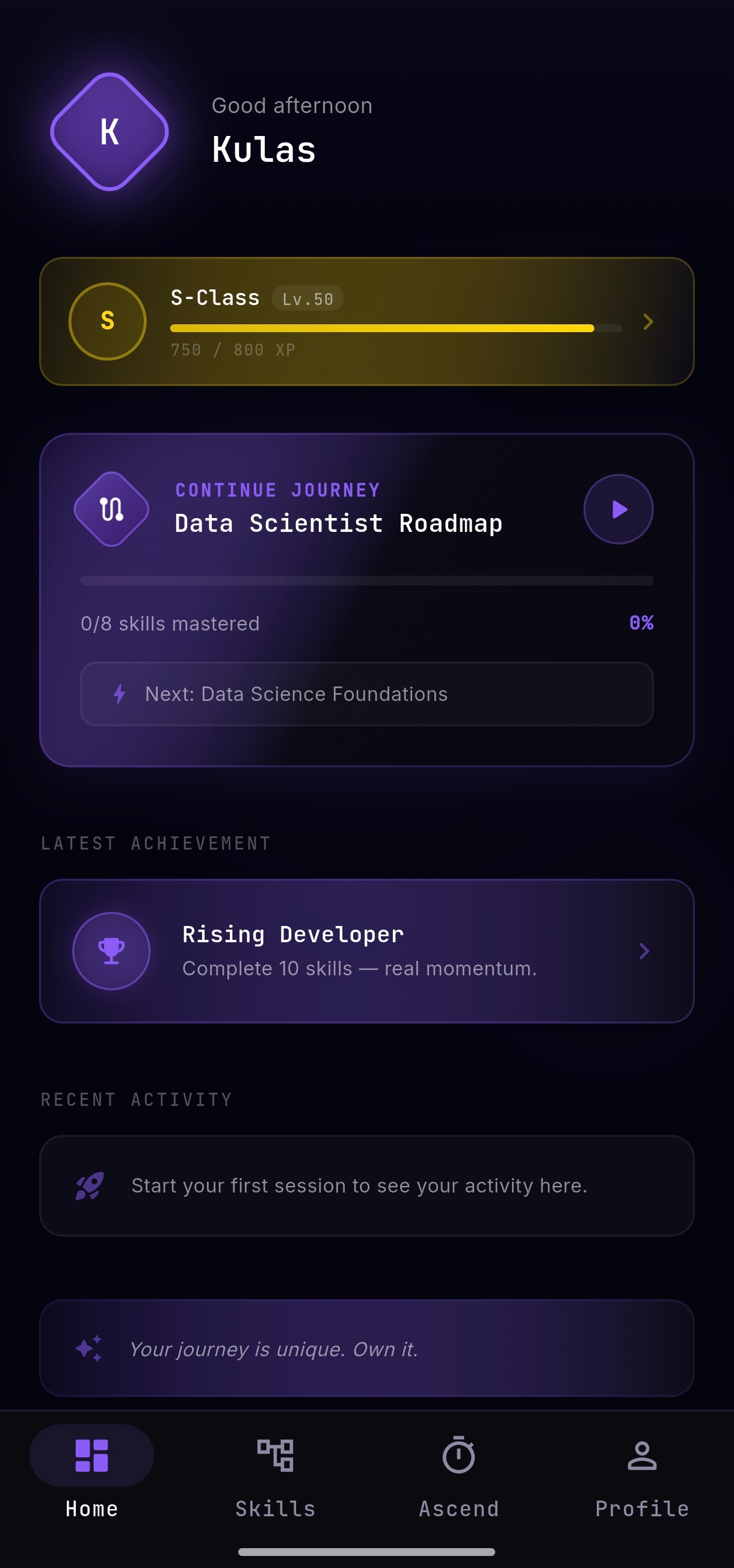 Antasia Dashboard